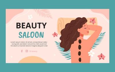 Flat Beauty Salon Social Media Promo Template for Free Download