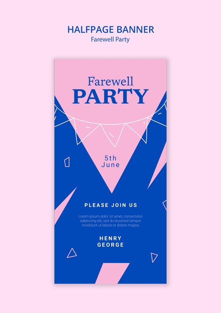 Farewell Party Template Design – Free Download