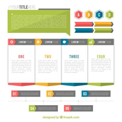 Useful Flat Elements for Infographics – Free Download