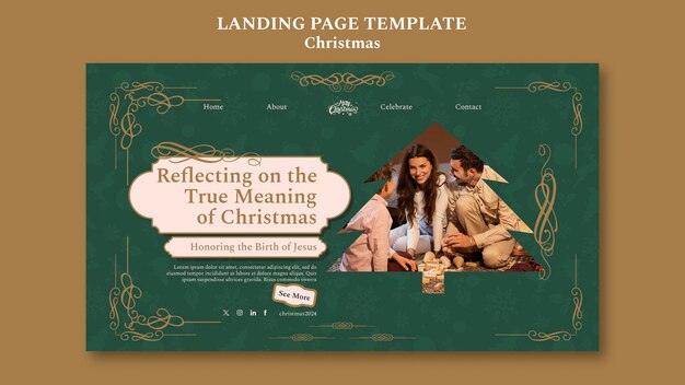 Christmas Template Design for Festive Projects – Free Download