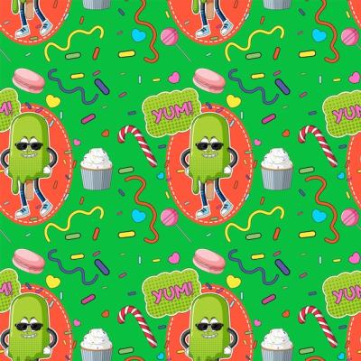 Sweet Ice Cream Seamless Pattern – Free Download