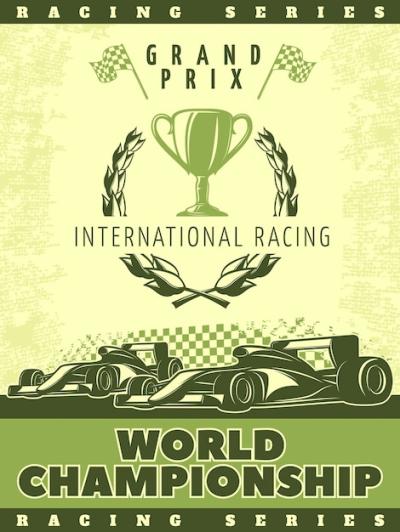 Racing Green Poster Featuring Sport Cars and International Racing World Championship – Free Download