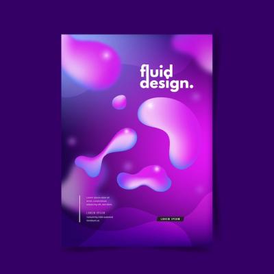 Colorful Fluid Effect Poster Template – Download for Free