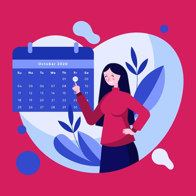 Appointment Booking Concept with Calendar – Free Download