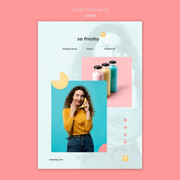 Juice Poster Template – Free Download for Stunning Designs