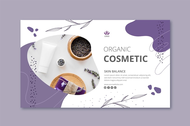 Cosmetics Banner Template | Download Free Stock Photo