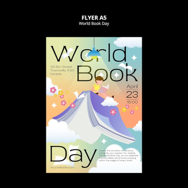 World Book Day Celebration Poster – Download Free Stock Photo