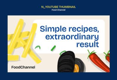 Food Channel YouTube Thumbnail – Free Download