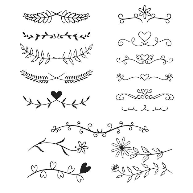 Hand Drawn Ornamental Divider Pack – Free to Download