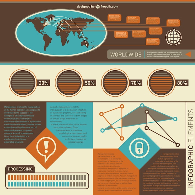 Global Statistics Data Infographic Elements for Free Download