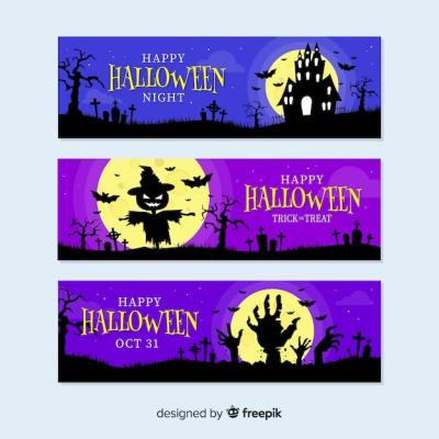 Haunted Halloween Decoration Banners – Free Stock Photo, Download for Free