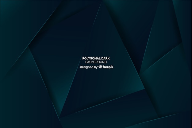 Dark Polygonal Background – Free Download