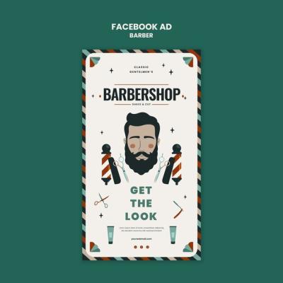 Barber Template Design – Download Free Stock Photo