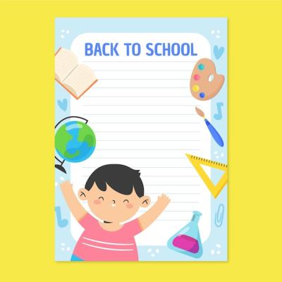 Back to School Card Template – Download Free Stock Photo