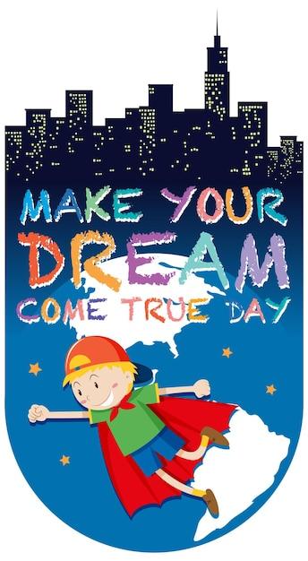 Dream Come True Day Logo Concept – Free Download