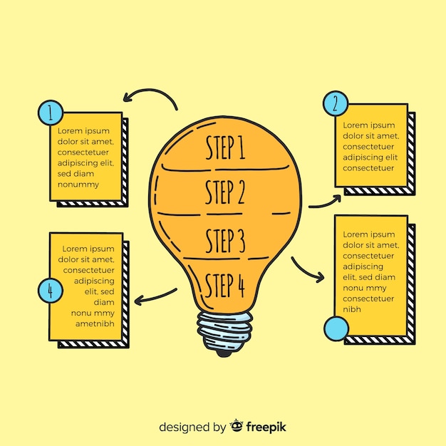 Infographic Steps Concept: Download Free Stock Photo