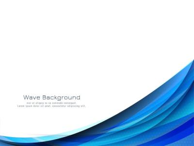 Modern Blue Wave Decorative Background – Free Download