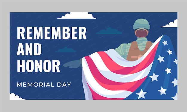 Memorial Day Social Media Promo Template – Free Download