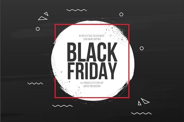 Black Friday Sale Background with Splash Banner – Free Download