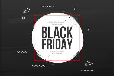 Black Friday Sale Background with Splash Banner – Free Download