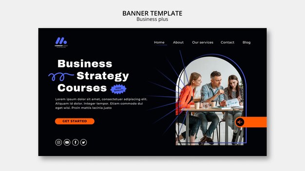 Flat Design Business Template – Free to Download