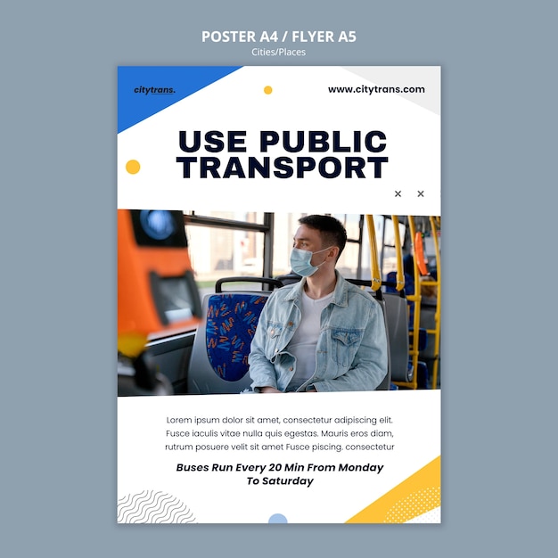 Public Transport Poster Template – Free Stock Photo Download