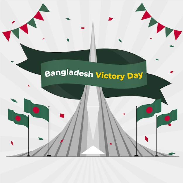 Bangladesh Victory Day Hand Drawn Illustration – Free Download