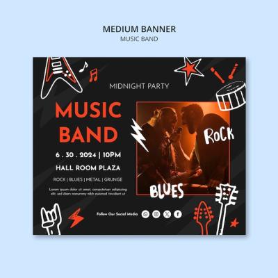 Music Band Template Design – Free to Download