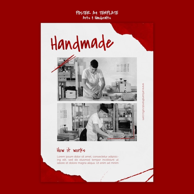 Arts and Handcraft Poster Template – Free to Download