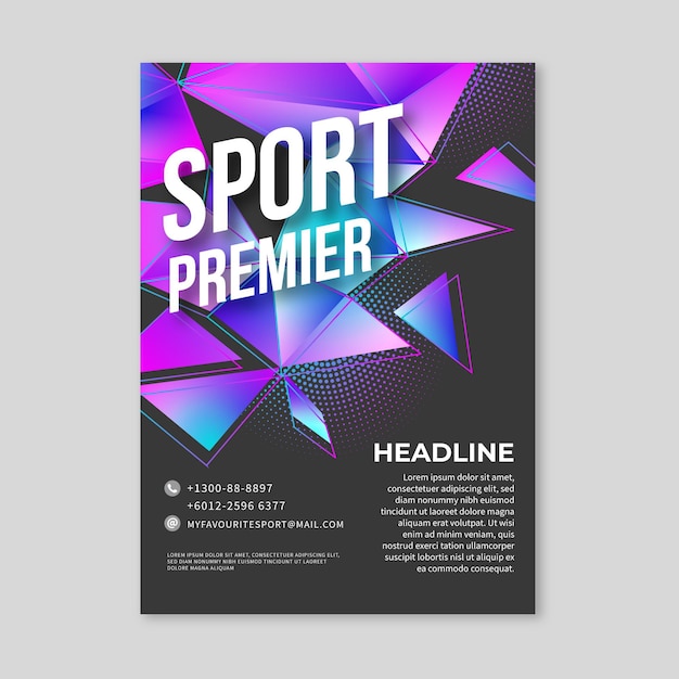 Sport Poster Template – Free Download