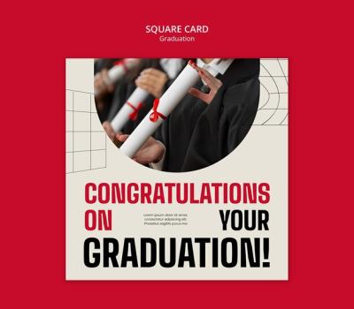 Graduation Celebration Card Template – Free to Download