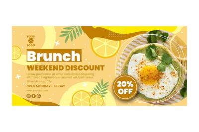 Brunch Banner Template – Download Free Stock Photo