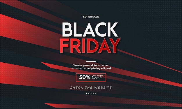 Modern Black Friday Sale Banner with Abstract Red Sport Lines Background – Free Stock Photo Download