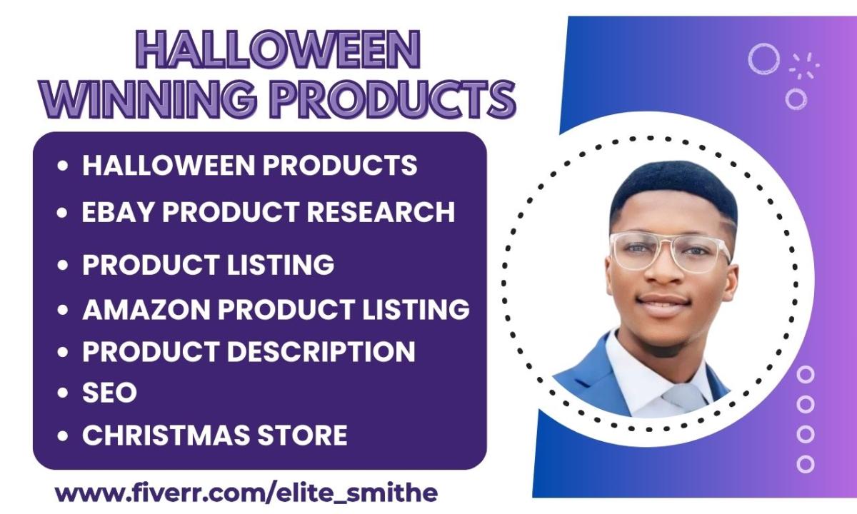 I Will Research Trending Dropshipping Halloween and Christmas Store Winning Products