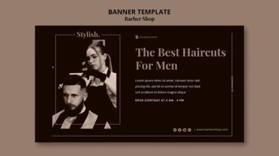 Barber Shop Banner Template – Free Download