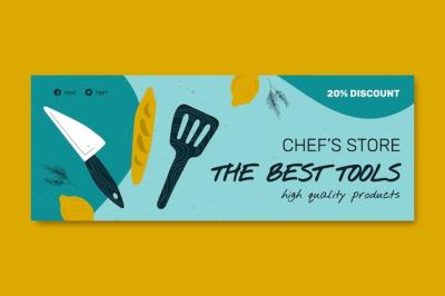 Chef Career and Occupation Social Media Cover Template – Free Download