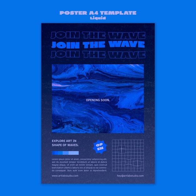 Art Wave Poster Template – Free Download for Stunning Visuals