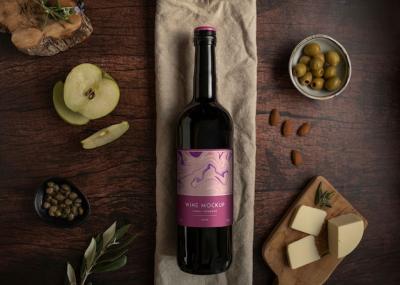 Wine Bottle Mockup Design – Free Download