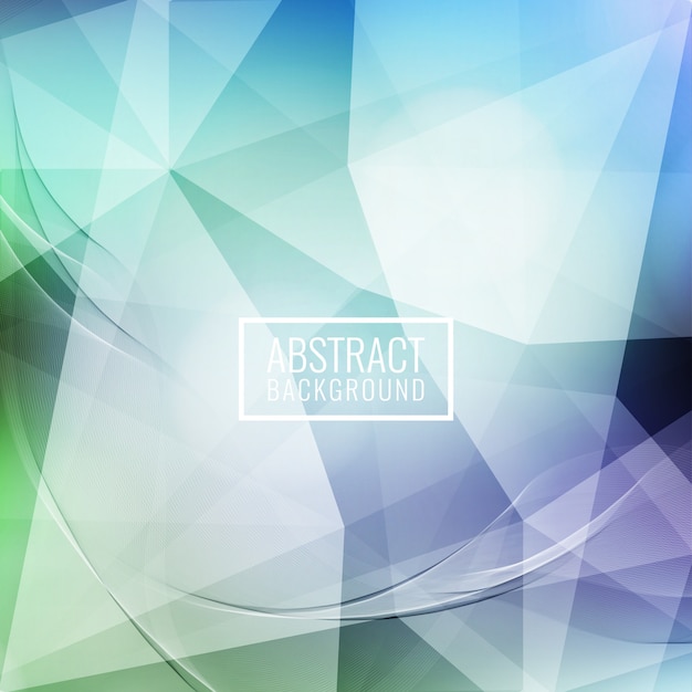 Abstract Wavy Geometric Background – Free Download