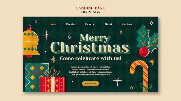 Christmas Template Design for Festive Projects – Free Download