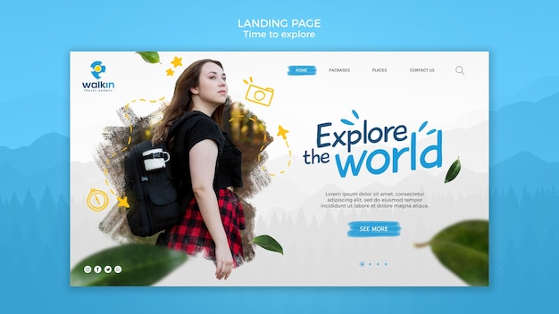 Concept Landing Page Template – Free Download