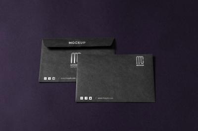 Dark Envelope Mockup Design – Free Download, Download Free Stock Photo