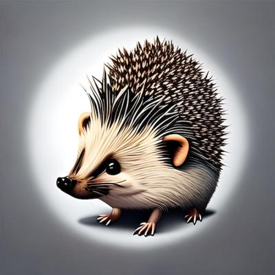 Hedgehog Splash Shirt Design with Sunburst Graphic Manga Style on White Background – Free Download