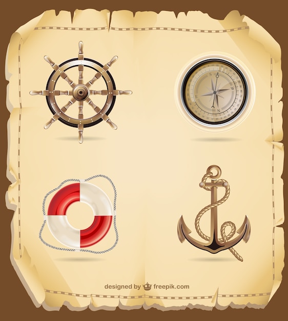 Sea Travel Elements: Free Download of Stunning Vector Templates