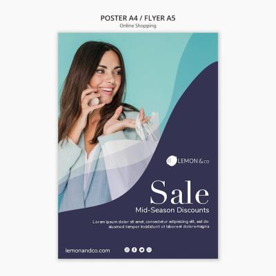 Fashion Sale Poster PSD Template – Free Download