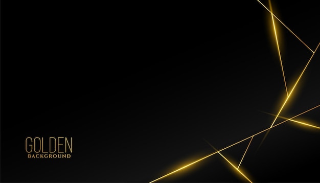 Luxurious Golden Lines on Dark Background – Free Download