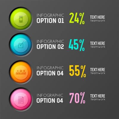 Interactive Poll Concept Featuring Circle Pictogram Icons – Free Stock Photo Download