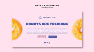 Doughnut Shop Facebook Template – Free Download for Stunning Social Media Graphics