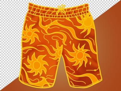 Summer Themed Shorts with Transparent Background – Free Download