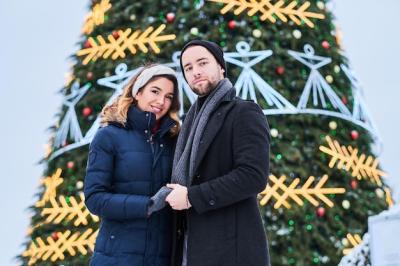 Young Couple Enjoying Christmas Together Near City Tree – Free Stock Photo, Download Free